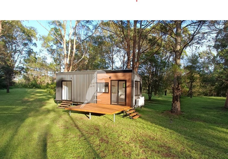 9 Metre Off grid with sliding door access to bedroom.